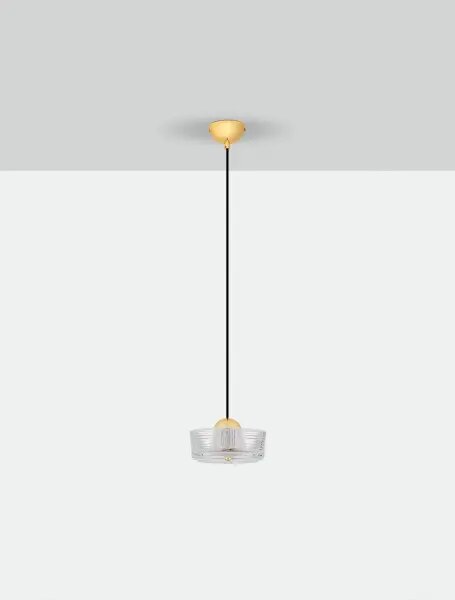 LED platinum zlatý designový lustr Keros 211
