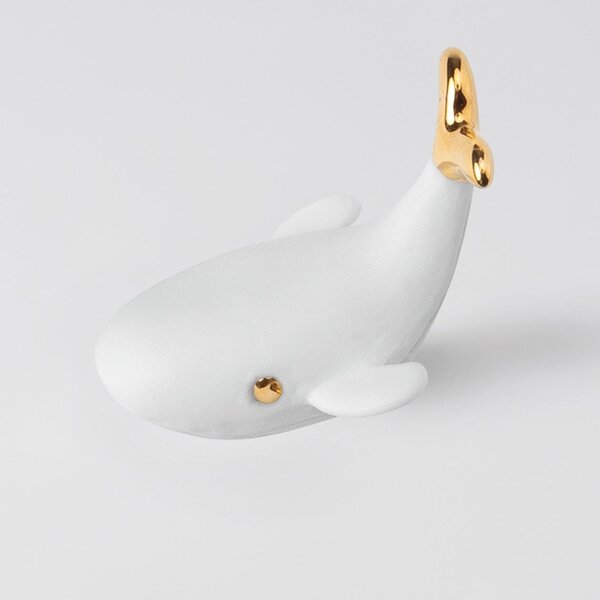Porcelánová soška Whale
