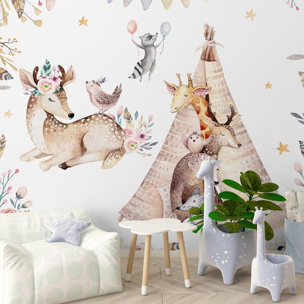 Fototapety Pohádková párty se zvířaty, Fototapety dětské, u01584d1 : uwalls.cz
