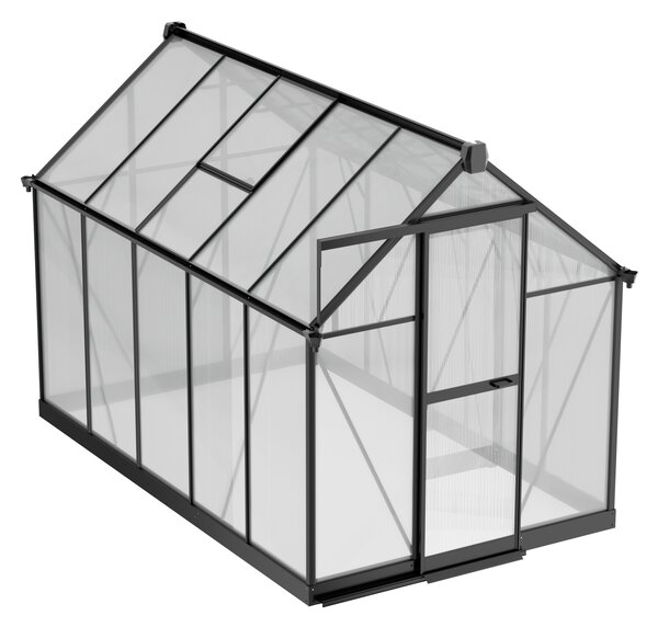 Skleník 210 x 183 x 304 cm, zesílená konstrukce, polykarbonát 6 mm