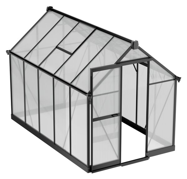 Skleník 210 x 183 x 304 cm, zesílená konstrukce, polykarbonát 6 mm