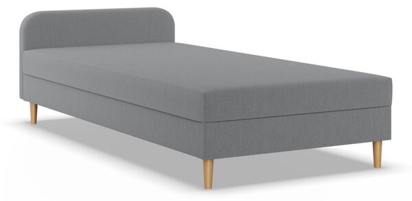 Čalouněná postel CASPE s čelem 90x200 cm s pružinovou matrací Krémová
