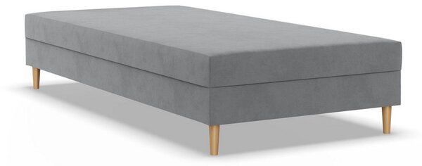 Čalouněná postel CASPE 80x200 cm s pružinovou matrací Šedá III