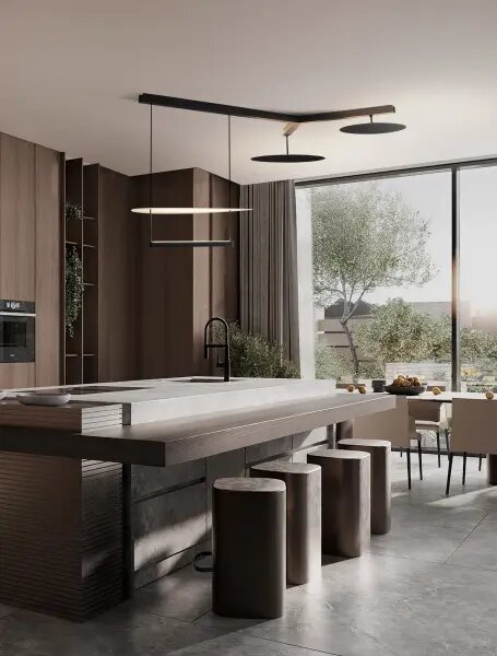 LED stmívatelné černo-bílé moderní stropní svítidlo Diona 9 – Černá