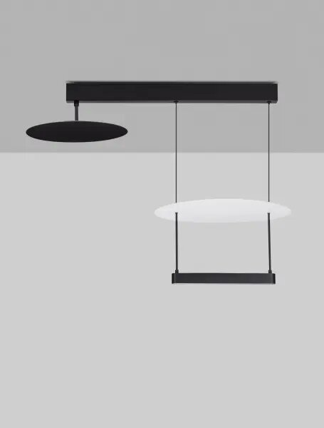 LED stmívatelné černo-bílé designové stropní svítidlo Diona 8 – Černá