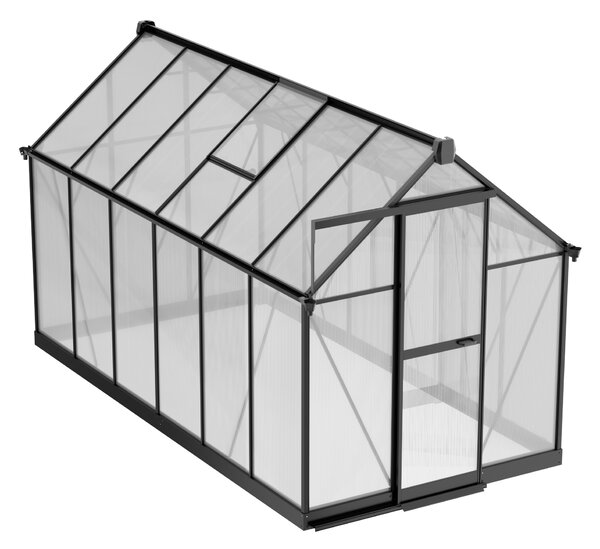 Skleník 210 x 183 x 360 cm, zesílená konstrukce, polykarbonát 6 mm