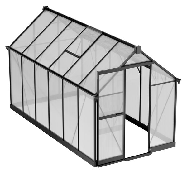 Skleník 210 x 183 x 360 cm, zesílená konstrukce, polykarbonát 6 mm