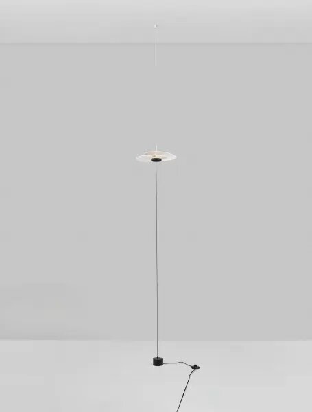 LED stmívatelná bílá stojací lampa Olea 340