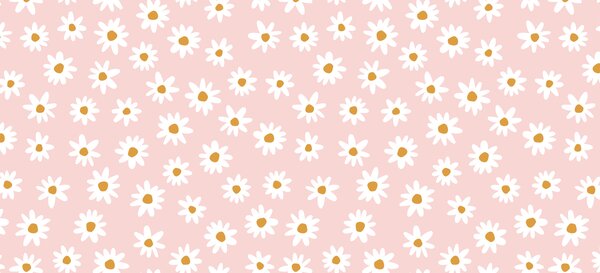 Fototapety Heřmánkové květy v dětském pokoji pro dívky , Fototapety dětské, w00136 : uwalls.cz