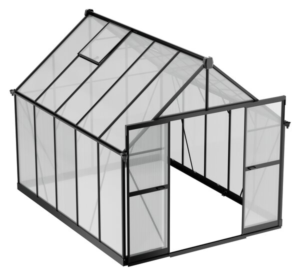 Skleník 234 x 244 x 312 cm, zesílená konstrukce, polykarbonát 6 mm