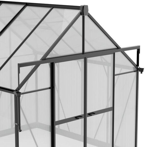 Skleník 234 x 244 x 312 cm, zesílená konstrukce, polykarbonát 6 mm
