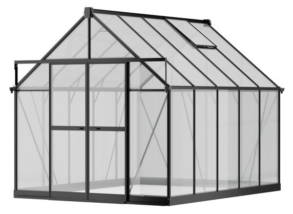 Skleník 234 x 244 x 312 cm, zesílená konstrukce, polykarbonát 6 mm