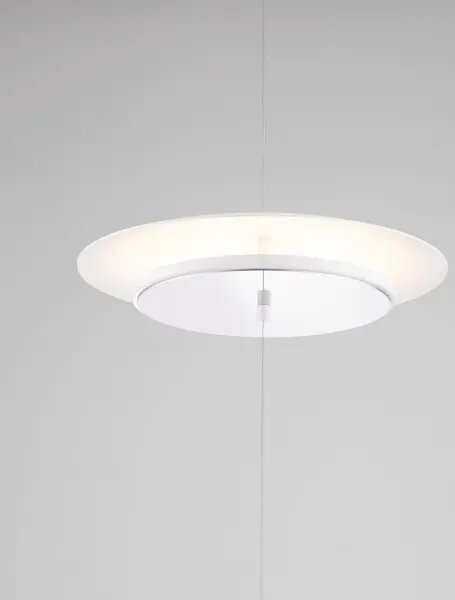 LED stmívatelná bílo-chromová stojací lampa Olos – 50 x 12 cm
