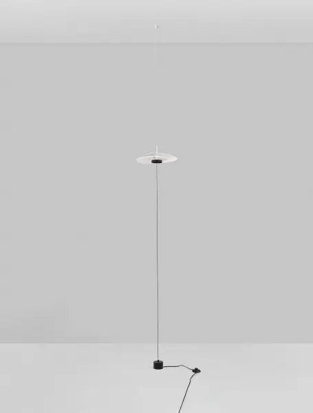 LED stmívatelná bílá stojací lampa Olea 340