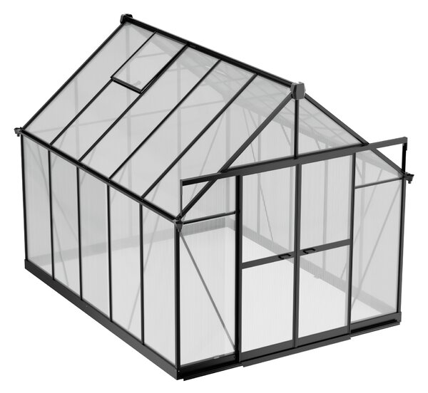 Skleník 234 x 244 x 312 cm, zesílená konstrukce, polykarbonát 6 mm