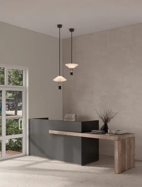 LED černý designový lustr Anafi 210