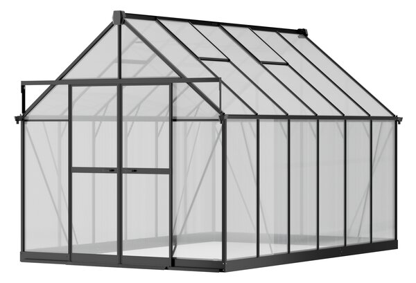 Skleník 240 x 244 x 371 cm, zesílená konstrukce, polykarbonát 6 mm