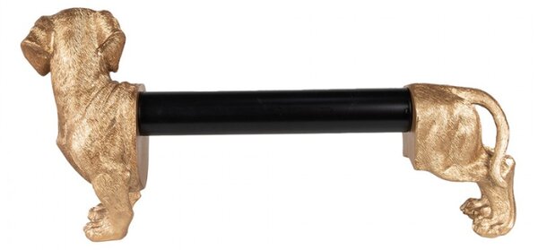 Stojan na kuchyňské role jezevčík Dog Gold – 46x15x21 cm