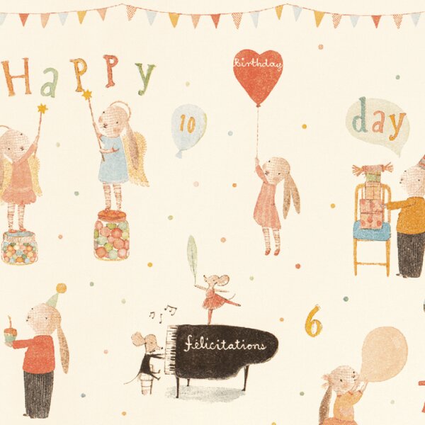 Maileg Balicí papír Happy Day - 5 m MIL366