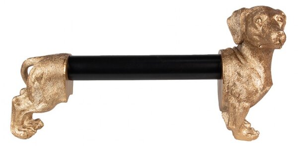 Stojan na kuchyňské role jezevčík Dog Gold – 46x15x21 cm