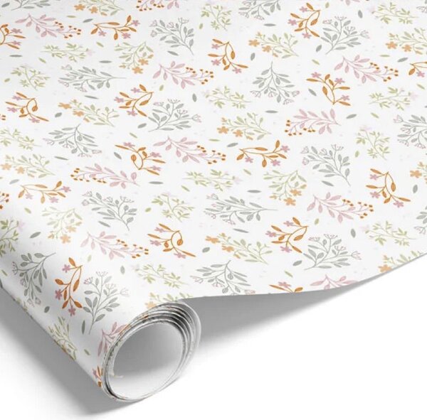 Det Gamle Apotek Balicí papír Flowerdays White - 5 m DGA153