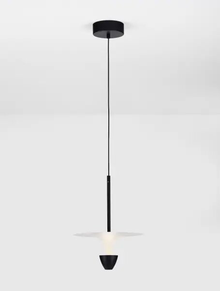LED černo-bílé designový lustr Luet 180 – 26 x 15 cm