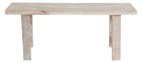 Dekorační stolička z neopracovaného dřeva – 48x13x28 cm