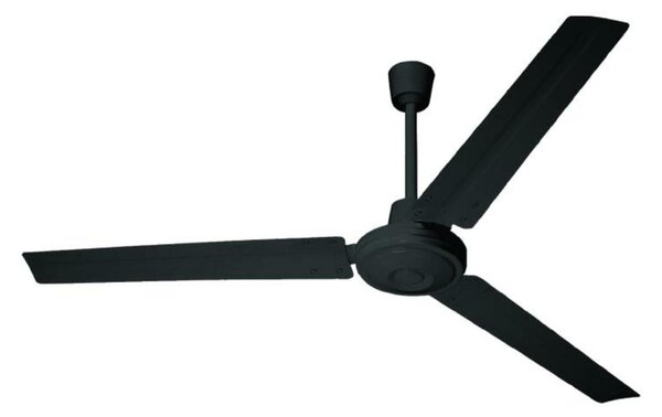 ACA Lighting stropní ventilátor černá 140cm AC 60W FANOUBL10