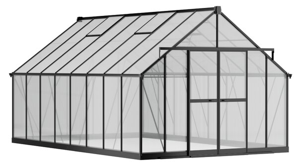 Skleník 245 x 305 x 488 cm, zesílená konstrukce, polykarbonát 6 mm