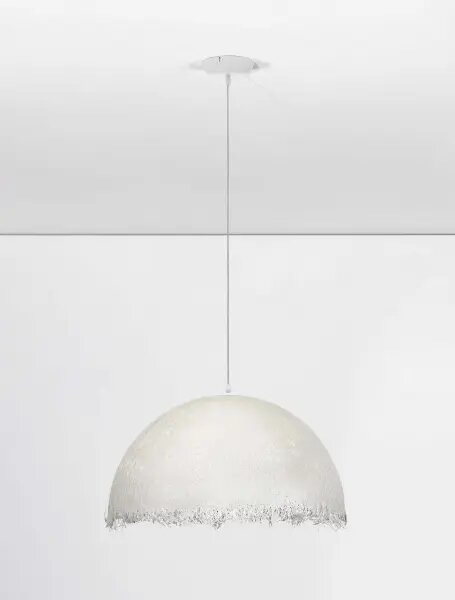 Bílý designový lustr Lalu – Bílá