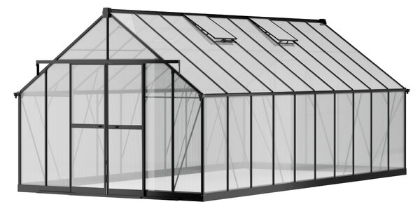 Skleník 245 x 305 x 606 cm, zesílená konstrukce, polykarbonát 6 mm