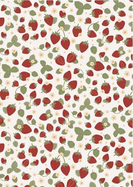Balicí papír Strawberries – 5 m