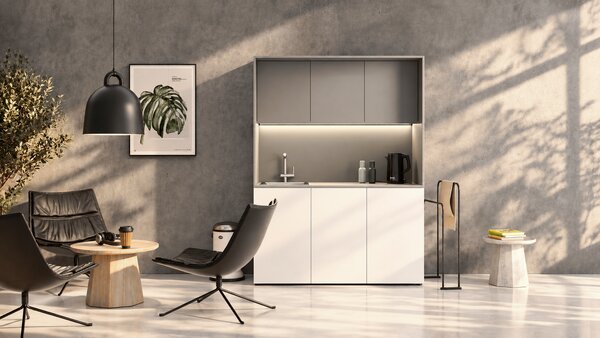 Kuchyňka NIKA se dřezem a baterií 1481 x 600 x 2000 mm, bílá, levé