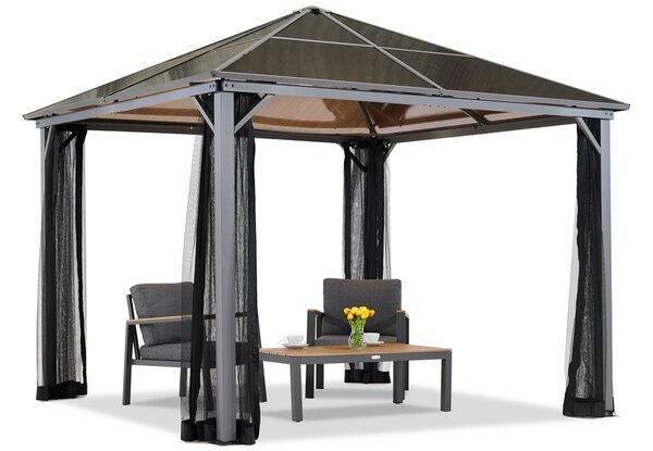 Zahradní altán Milos 3x3m s moskytiérou Garden Point