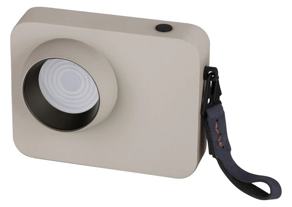 LED stmívatelná béžová stolní lampa Kedros