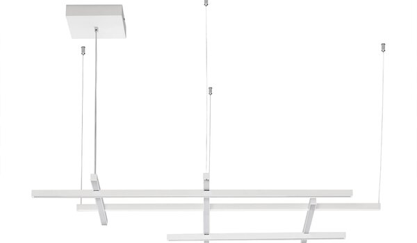 LED stmívatelný bílý designový lustr Pace