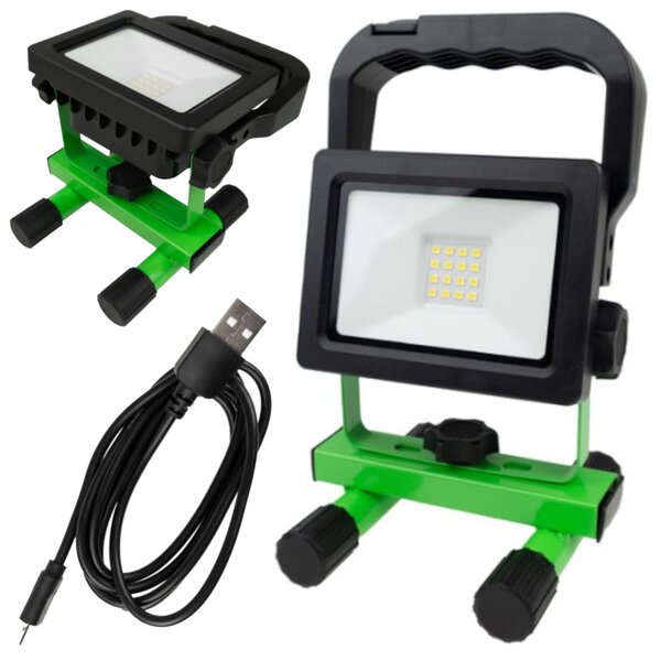 ECOLIGHT Přenosný LED reflektor 10W s baterií