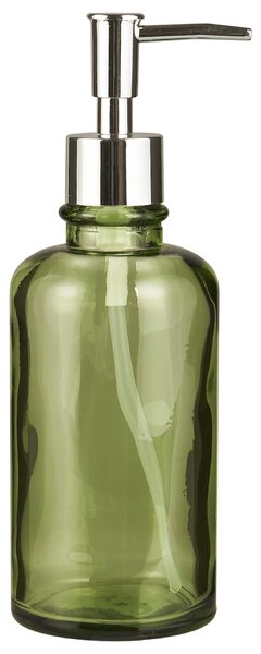 Skleněný dávkovač na mýdlo Green 300 ml