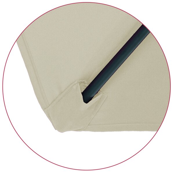Slunečník béžový průměr 300 cm 104066