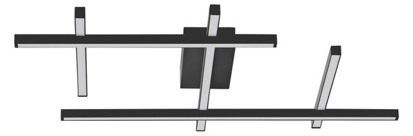 LED stmívatelné černé moderní stropní svítidlo Pace 2