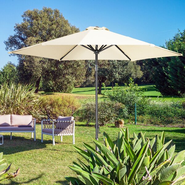 Slunečník béžový průměr 300 cm 104066