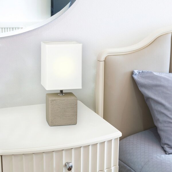 Rabalux Orlando stolní lampa 1x40 W kakaová-přírodní 4930