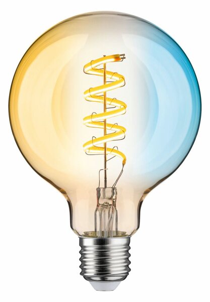 PAULMANN Startovací sada Zigbee 3.0 Smart Home smik Gateway + LED žárovka Filament G95 měnitelná bílá + vypínač