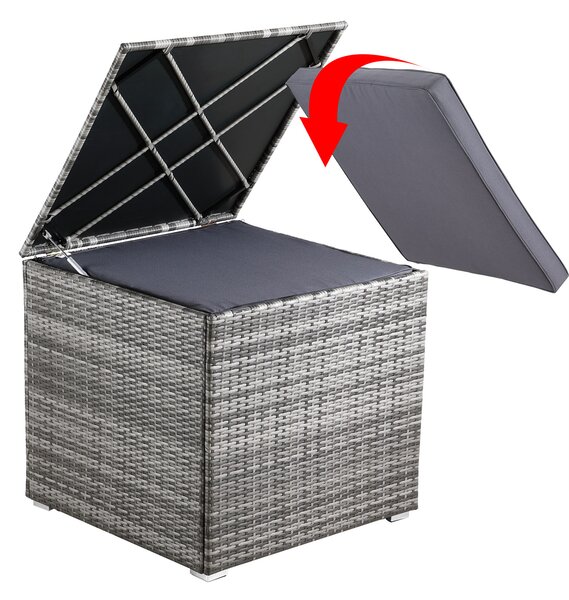 Deuba Úložný box 75x75x70 cm - šedý