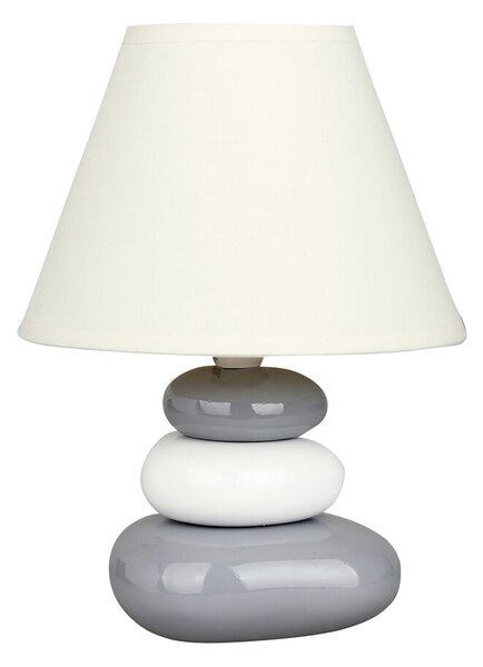 Rabalux 4948 SALEM - Keramická lampička na noční stolek s krémovým textilním stínidlem, 1x E14 (Lampička k posteli na čtení)