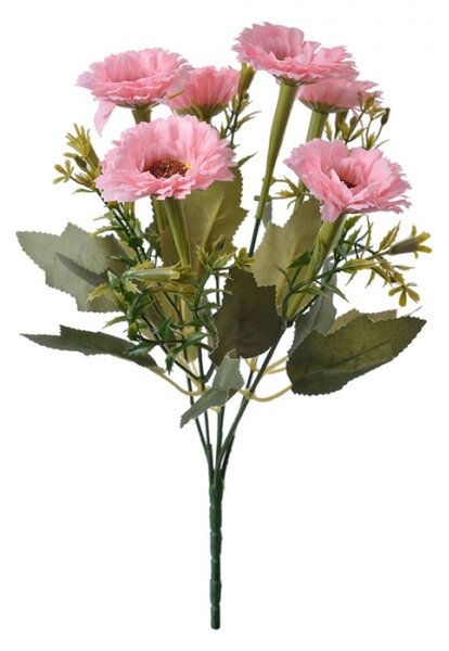 Umělé květiny světle růžové gerbery – 30 cm