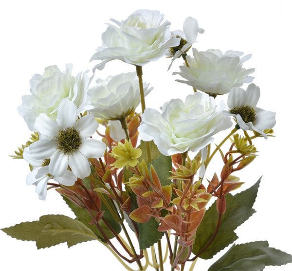 Umělé květiny bílé kopretiny – 29 cm