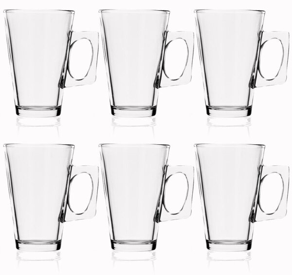 Sklenice na latte 255 ml 6ks SPRINGOS KI0183 čiré