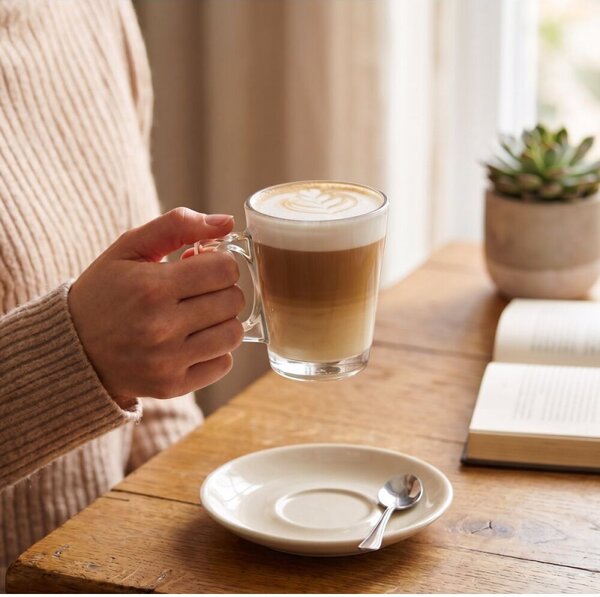 Sklenice na latte 255 ml 6ks SPRINGOS KI0183 čiré