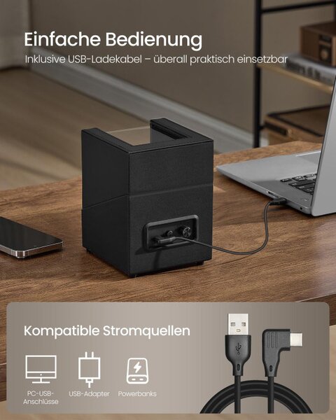 Šperkovnice na hodinky s LED osvětlením JWB031B01